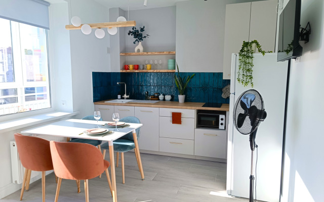 Апартаменты Рыба-Кит в современном комплексе на Яблоневой