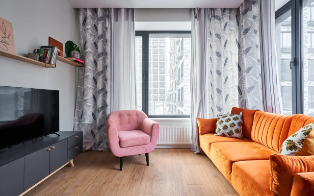 Квартира с двумя спальнями Новоданиловская 8