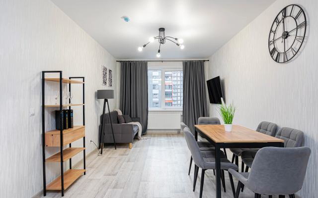 Квартира Уютная евротрехкомнатная квартира в ЖК Погода