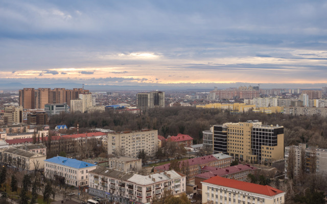 Апартаменты 24 Этаж Панорама Города и Гор  ЖК Большой, Самый Центр Бесконтактное Заселение 24/7 by Depart Apart