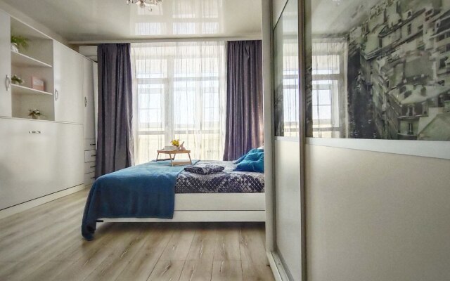 Квартира студия с видом на Амур и город