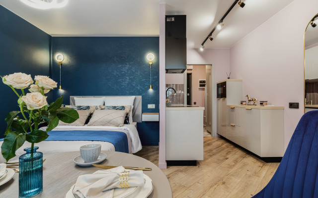 Апартаменты Дизайнерская Студия с Видом на Город на Заречной