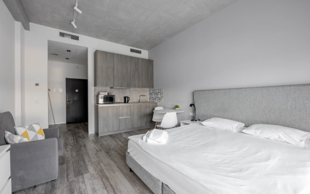 Квартира Новая современная студия для троих гостей