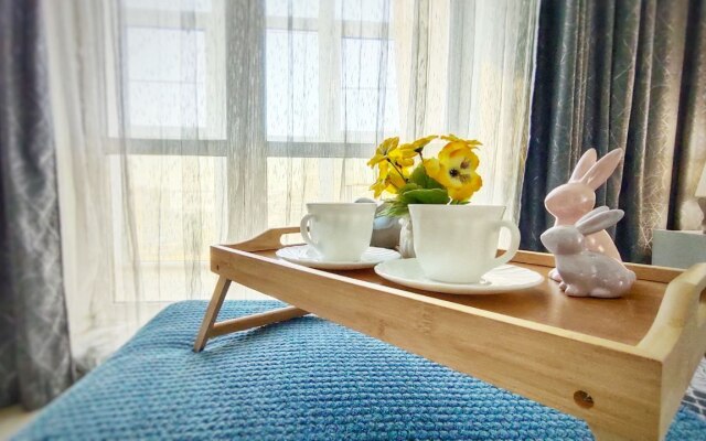 Квартира студия с видом на Амур и город