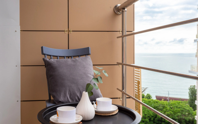 Квартира с балконом и видом на море Посейдон 590