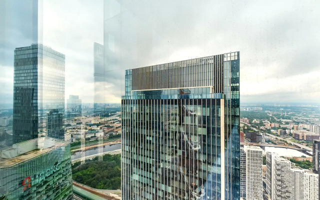 Апартаменты Москва Сити трех комнатные угловой вид