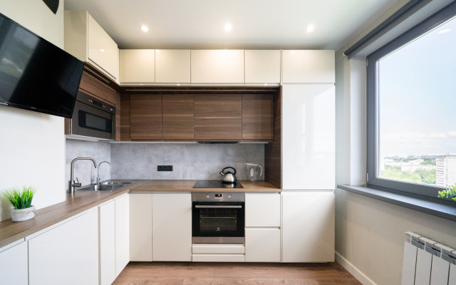 Квартира Стильная двухкомнатная квартира Natali apart на метро Пражская