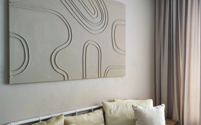 Dizaynerskaya dvushka u morya Flat
