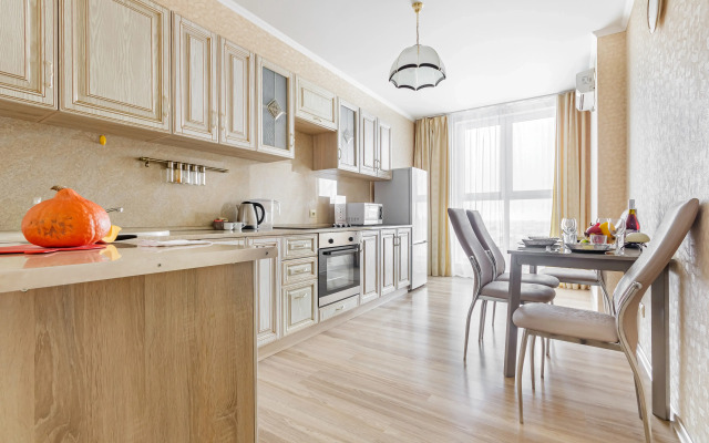 Апартаменты 24 Этаж Панорама Города и Гор  ЖК Большой, Самый Центр Бесконтактное Заселение 24/7 by Depart Apart