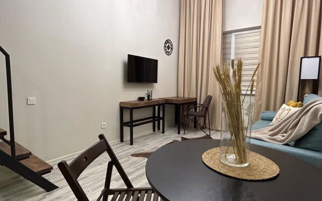 Апартаменты Двухуровневая студия Loft в центре города