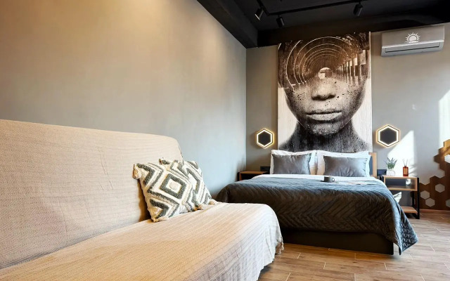 Апартаменты 3 минуты до Моря Для четверых