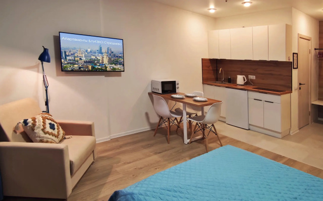 Квартира студия 22 м² 2 кровати