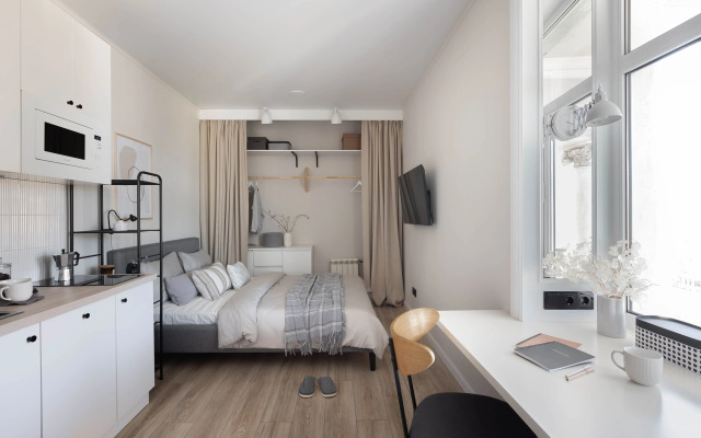 Uyutnaya Studiya u Nmkhts  im.Pirogova i metro Pervomayskaya Apartments