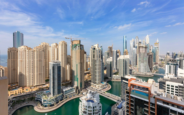 Апартаменты Marriott 1BR with Dubai Marina View