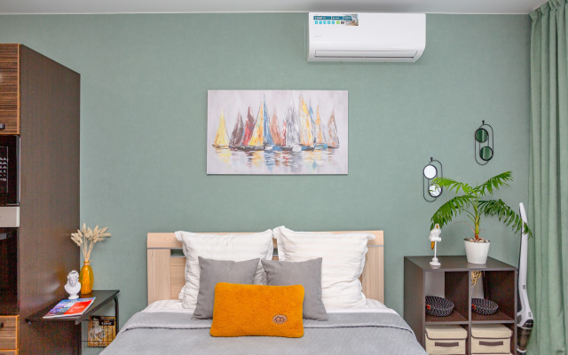 Апартаменты Mintroom с панорамными окнами в новом ЖК Оазис Русская, 95