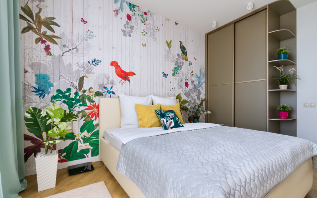 Квартира Дизайнерская 2к Andora-Тропик в ЖК Державинский квартал