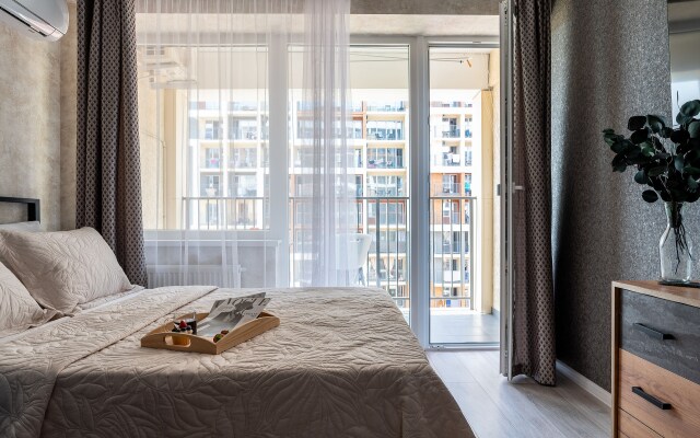 Studiya u morya s balkonom. Karavella 126 Flat