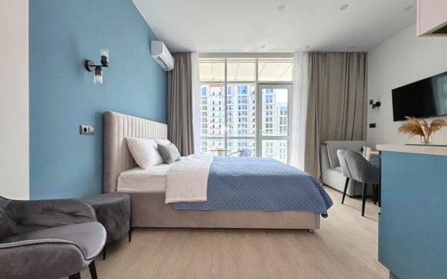 Апартаменты Дизайнерская Студия с Видом на Море