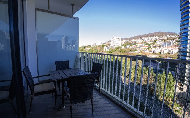 Апартаменты студия с видом на город