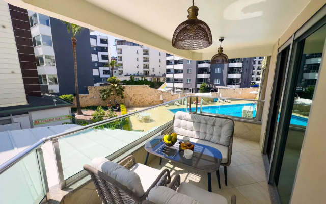 Апартаменты 2+1 Qoople Begonia в 20 метрах от моря