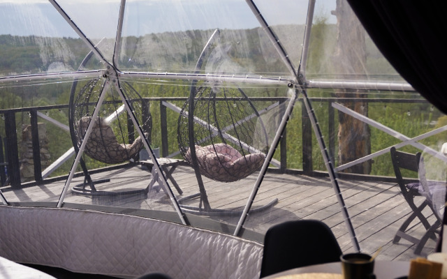 Глэмпинг Глэмпгеокупол "Домик на Оке" Таруса