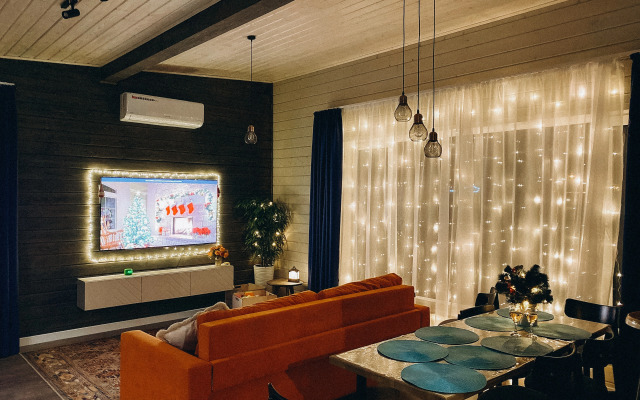 Частный дом дизайнерский великолепной уличной территорией