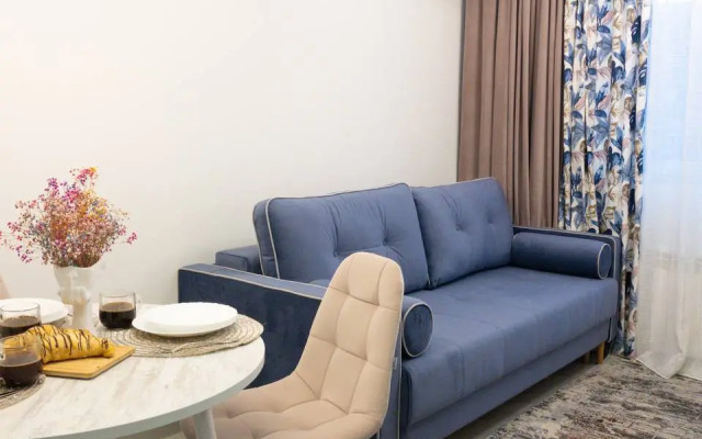 Апартаменты двухкомнатные с двумя кроватями, гардеробной и кухней-гостиной