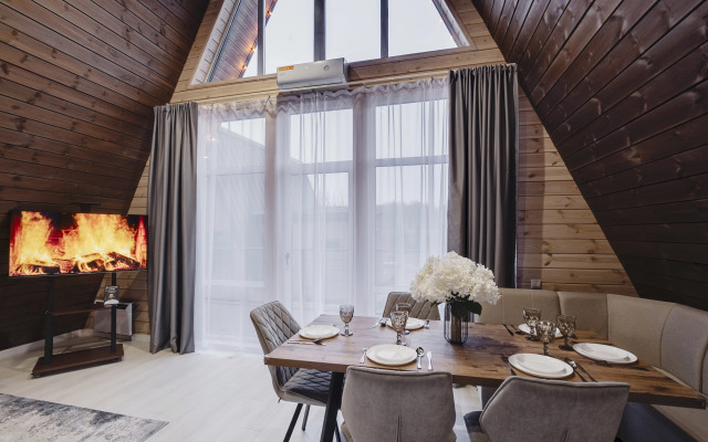 Частный дом С баней и террасой