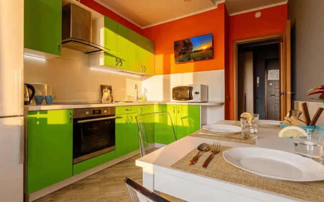 Апартаменты с Лучшим Видом на Краснодар. 24 этаж ЖК Большой Lounge балкон и Smart TV