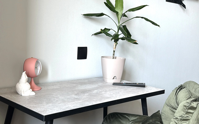 Gray-Pink Cozy Home Flat