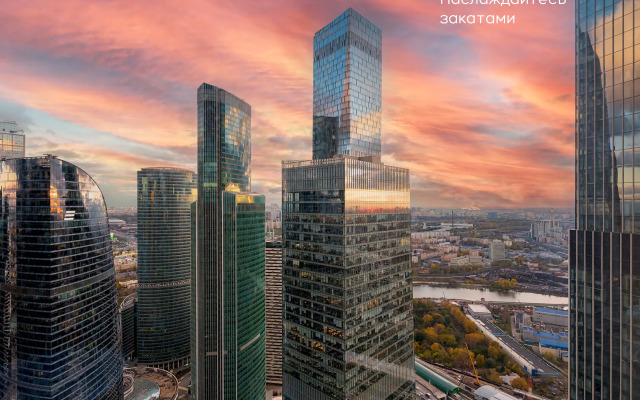Апартаменты Москва Сити угловые 2х комнатные с шикарным видом 47 этаж