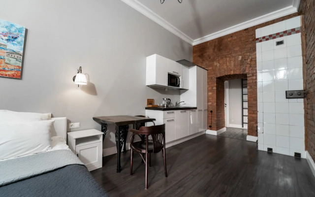 Апартаменты Уютная студия для троих с голландской печью