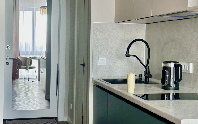 Квартира Стильная Студия в Павелецкая Сити