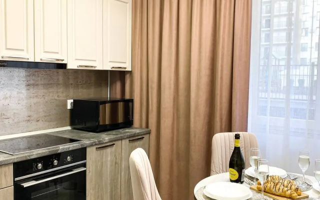 Апартаменты с двумя кроватями, балконом и ванной, 16 этаж