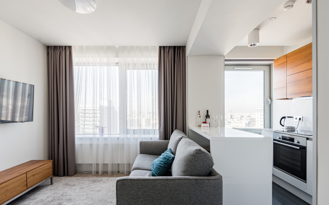 Квартира-студия с панорамным видом на Москву