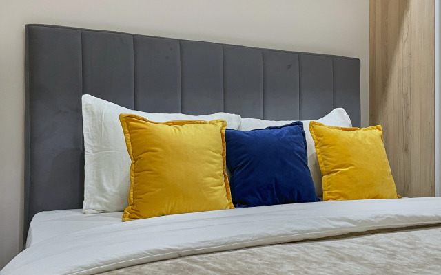 Квартира Уютная и Стильная Студия с Кондиционером в Доме Бизнес-Класса