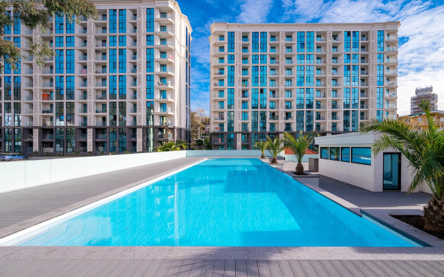 Квартира Уютная с Бассейном на Территории МореСолнцеАпарт