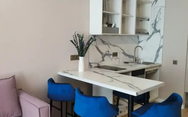 Uyutnaya Svetlaya Studiya S Panoramnymi Oknami Flat