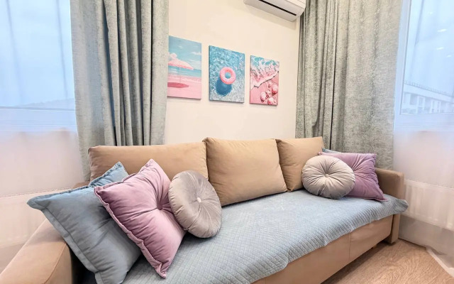 Апартаменты Делюкс с балконом Frukty Rent Однокомнатный