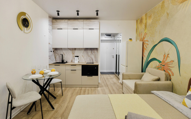 Квартира студия стильный дизайн