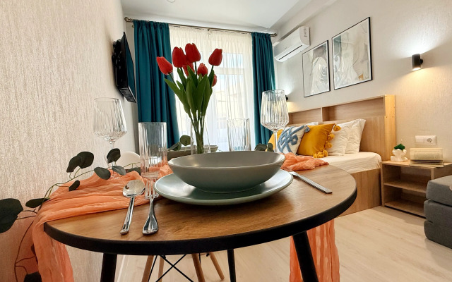 Апартаменты Студия для 3х с балконом