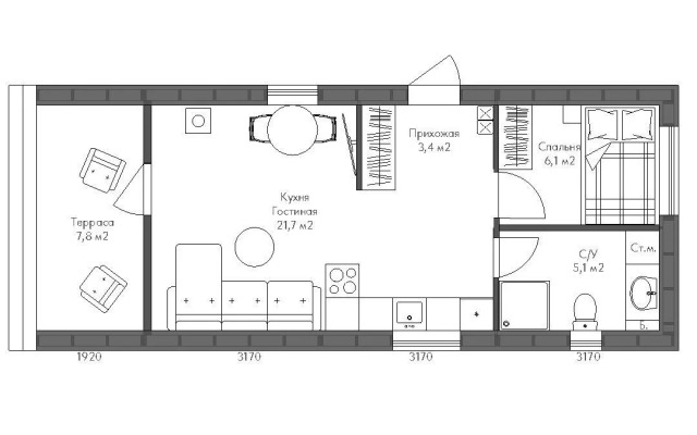 Барнхаус ЗвенДзен Mini 47 Бабушка Софи
