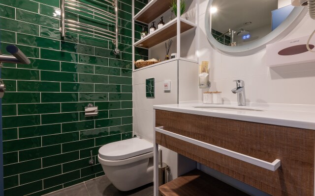V otele s vidom na more. Kosmos 522 Apartments