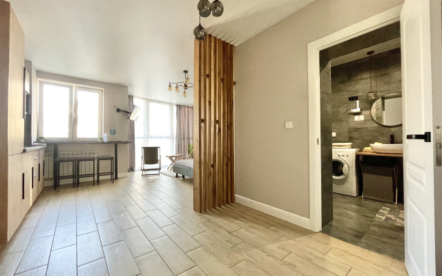 Квартира-студия сети "PanApartments" в самом центре города