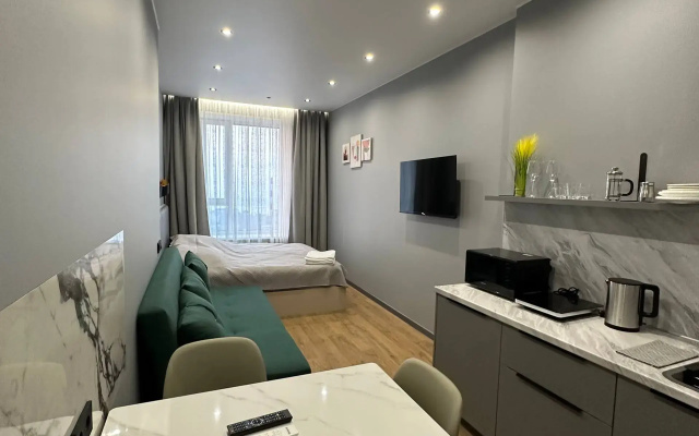 Kvartira studia s vidom na more, 25 m², 2 krovati