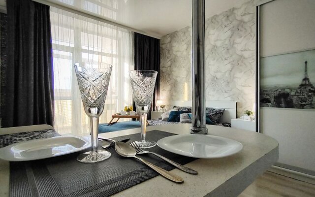 Квартира студия с видом на Амур и город