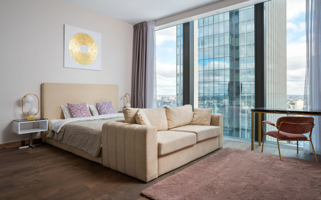 Sky Moscow City s shikarnim vidom na vse bashni Moskva city Apartments
