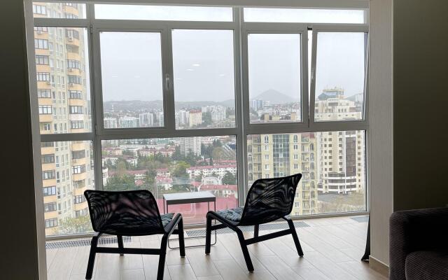 Апартаменты Двухкомнатные в Центре с Панорамным Видом 6 Этаж