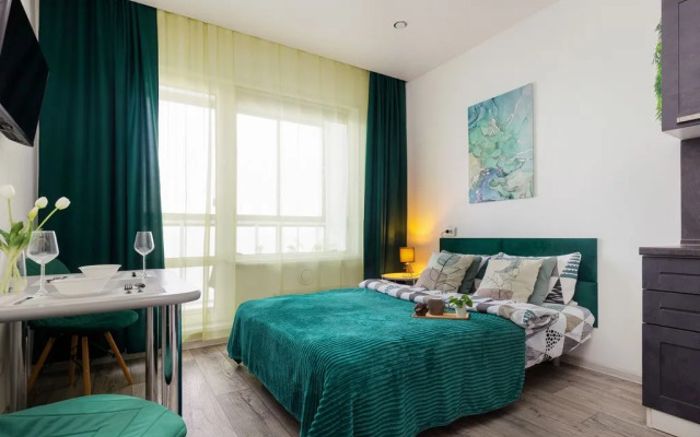 Апартаменты светлые на 16 этаже