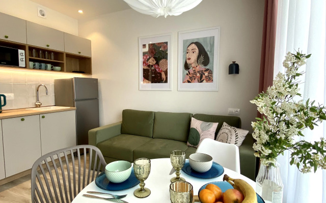 Апартаменты Уютное дизайнерское пространство в 30 метрах от моря